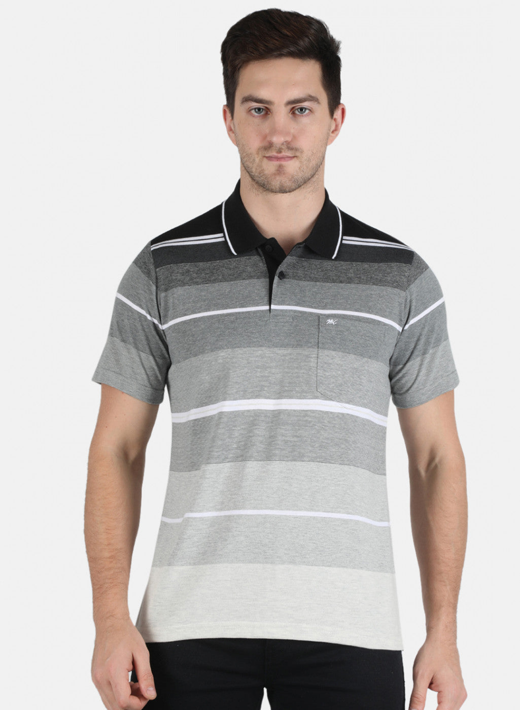 Men Black Stripe T-Shirt