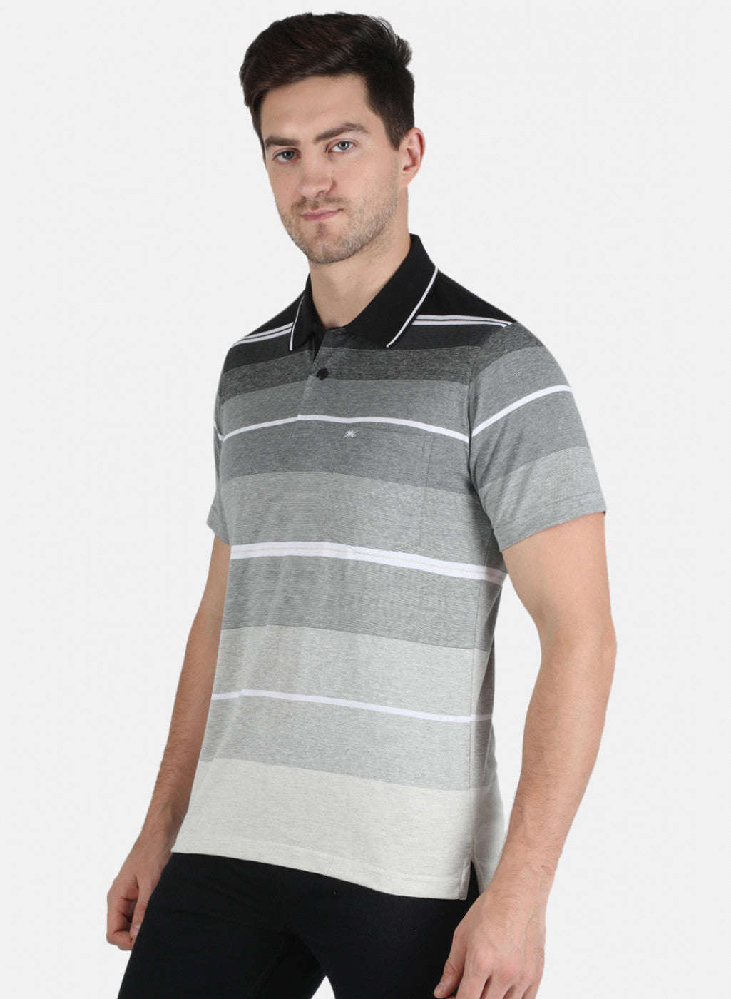 Men Black Stripe T-Shirt