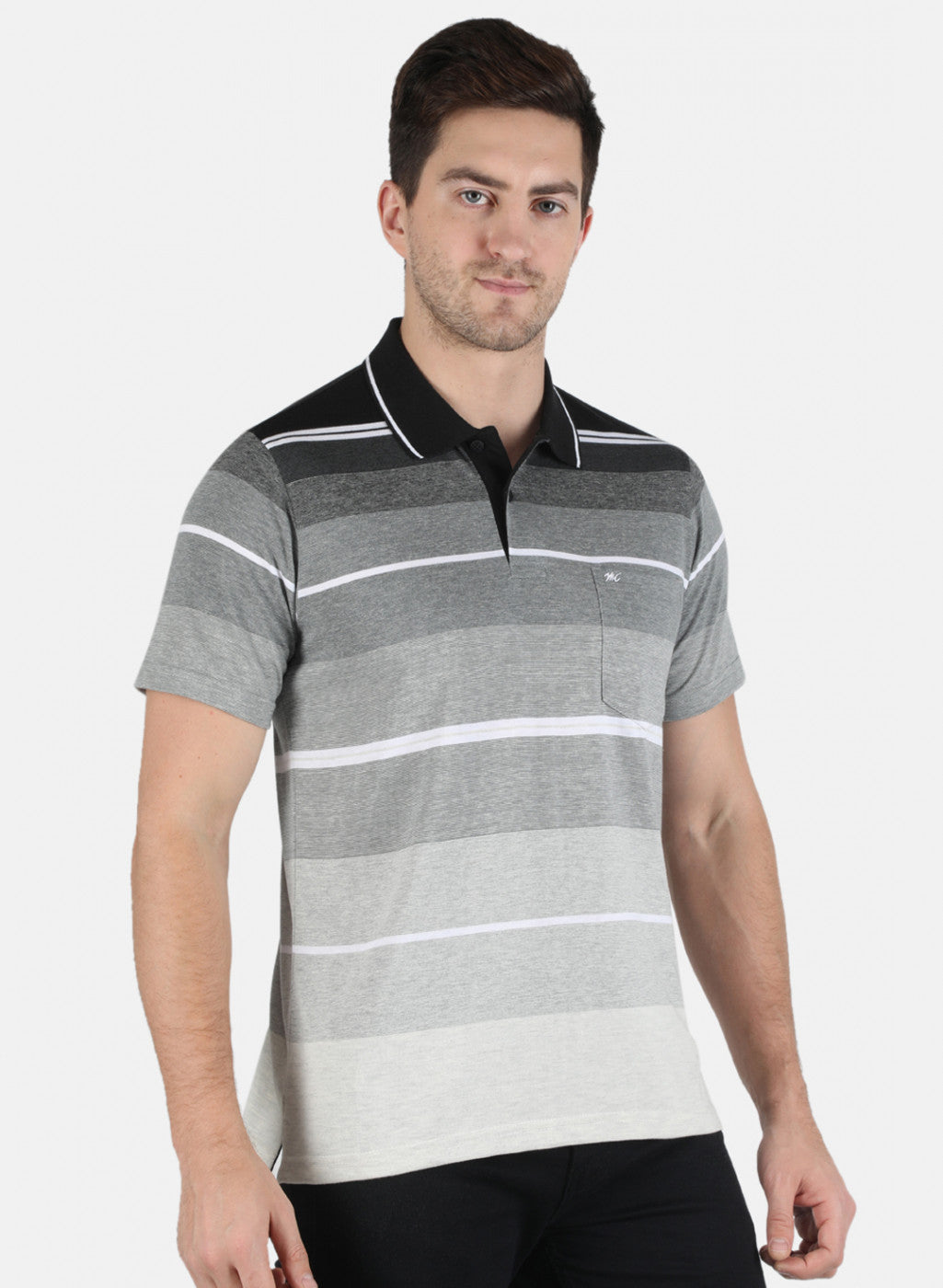 Men Black Stripe T-Shirt