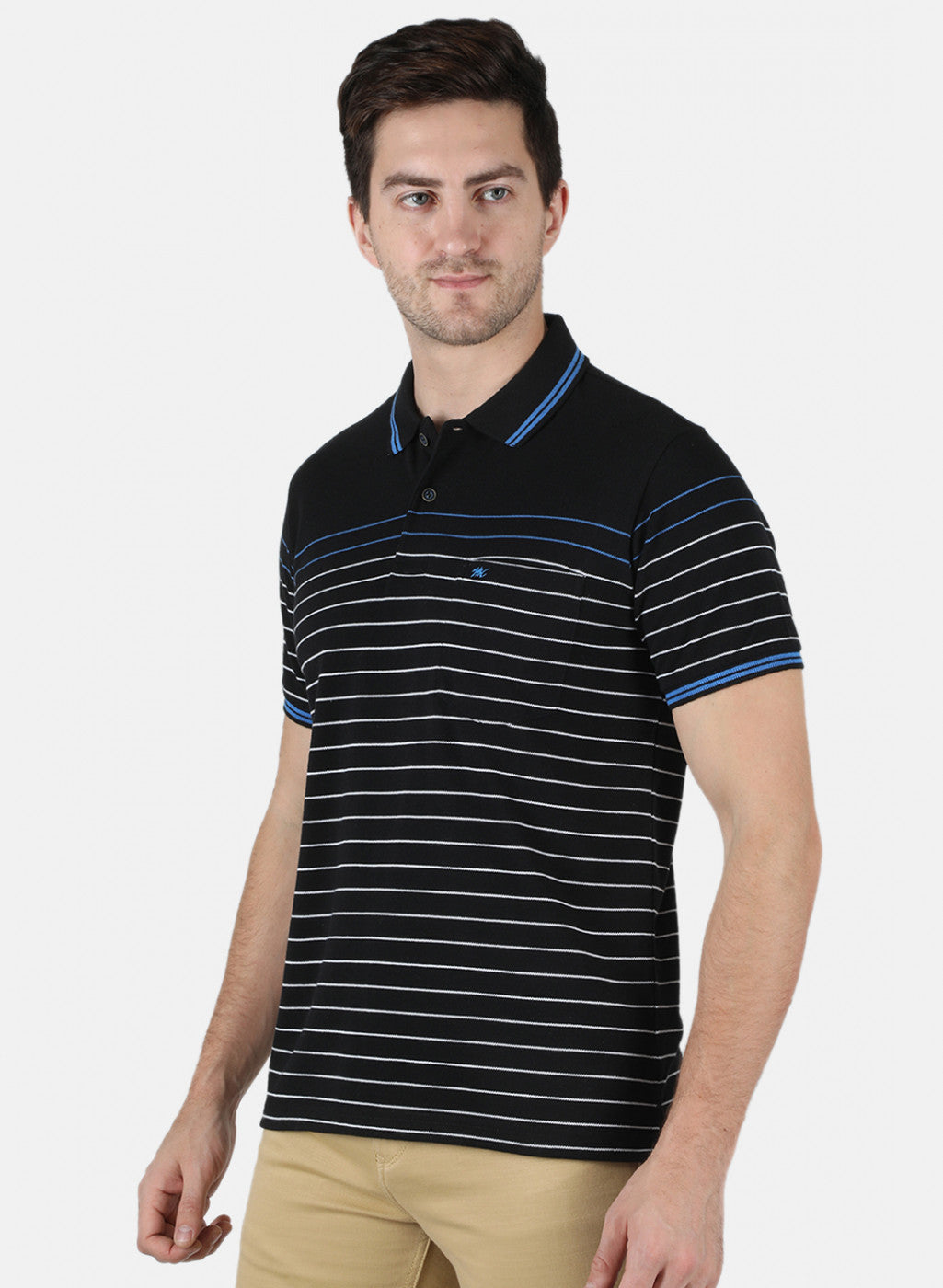 Men Black Stripe T-Shirt