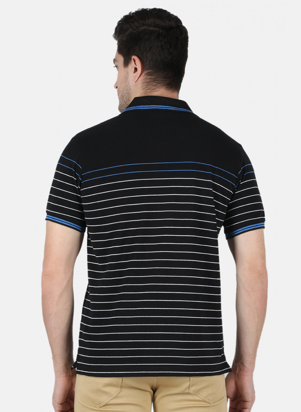 Men Black Stripe T-Shirt