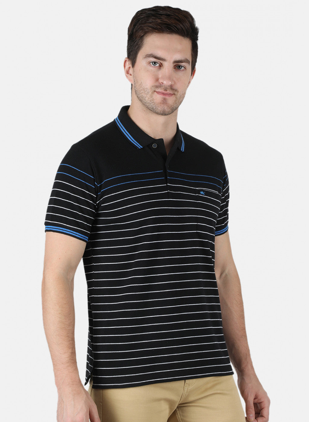 Men Black Stripe T-Shirt