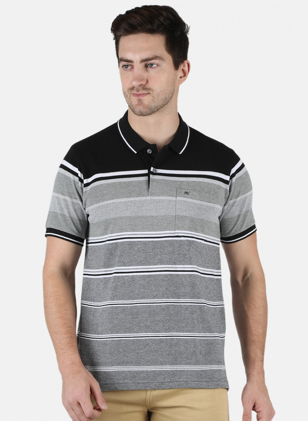 Men Black Stripe T-Shirt