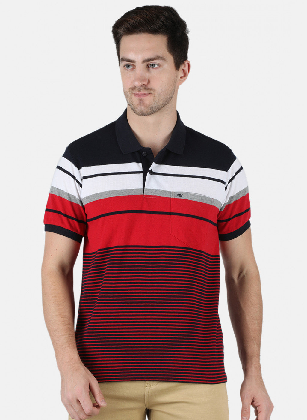 Men Red Stripe T-Shirt