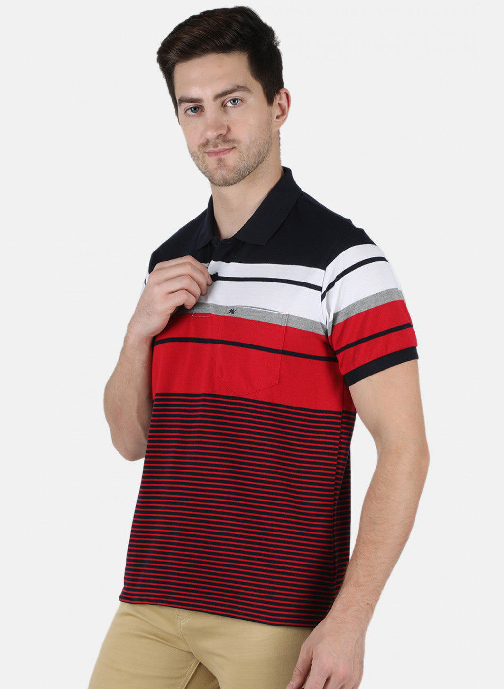 Men Red Stripe T-Shirt