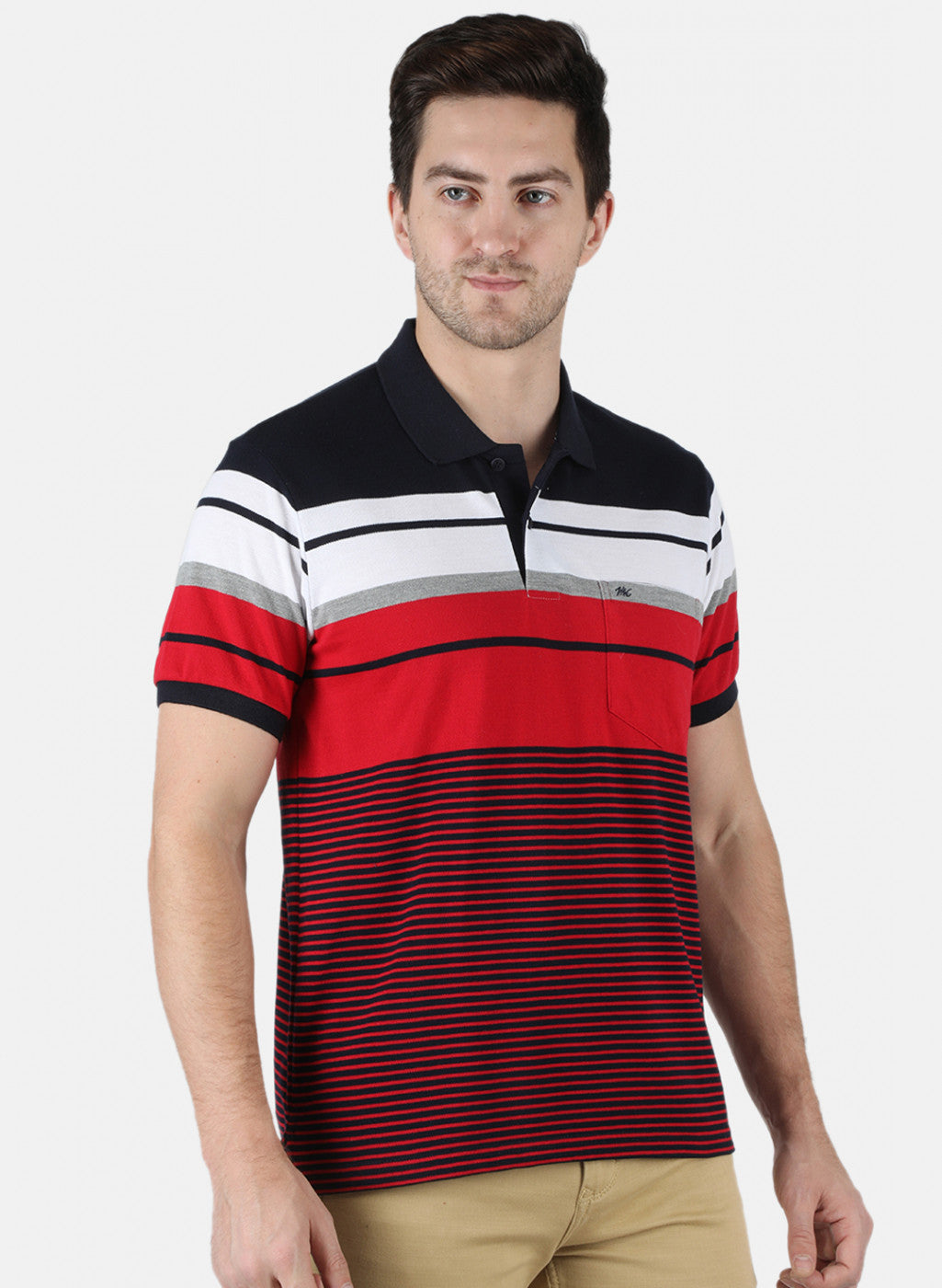 Men Red Stripe T-Shirt