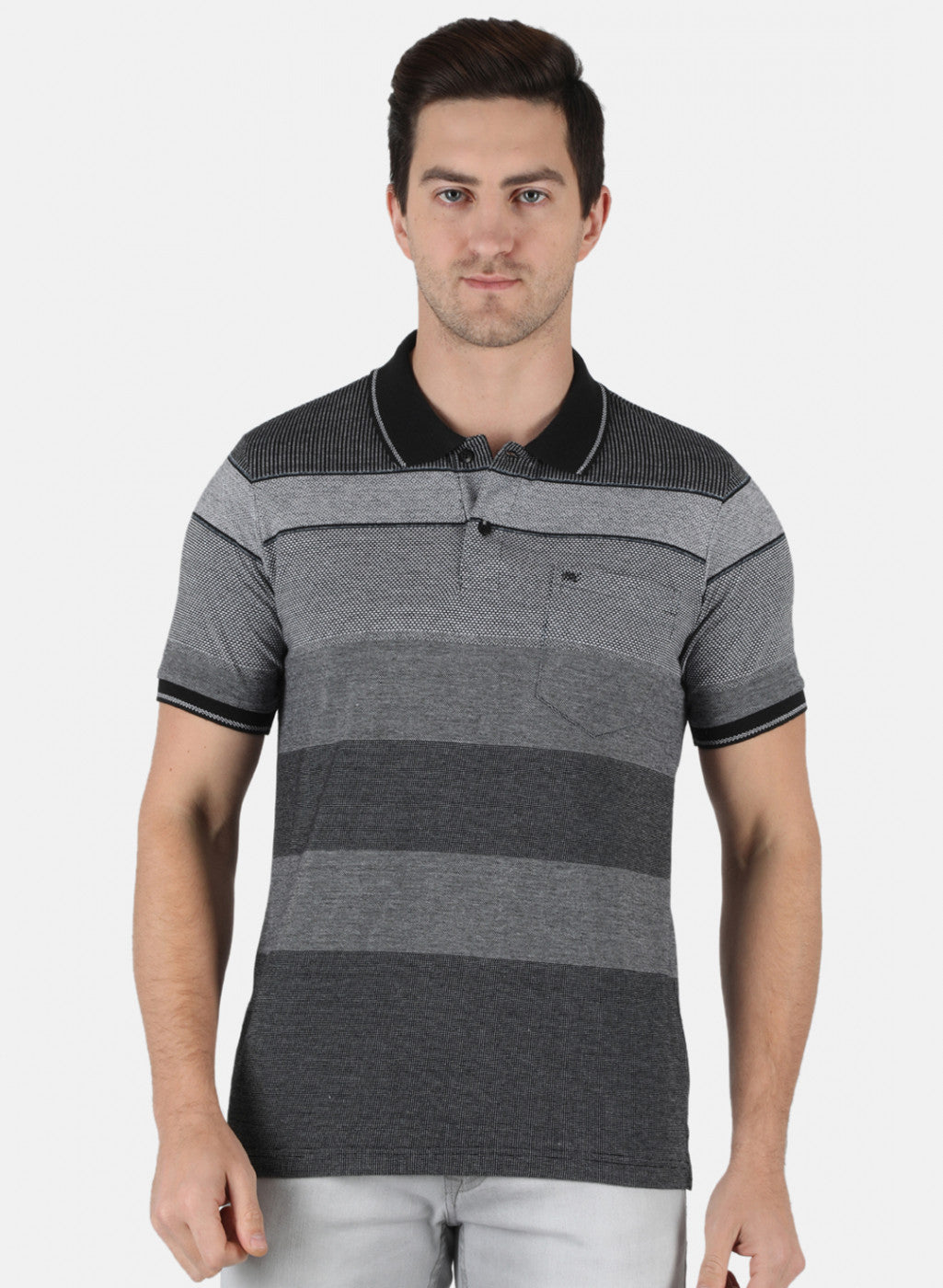 Men Black Stripe T-Shirt