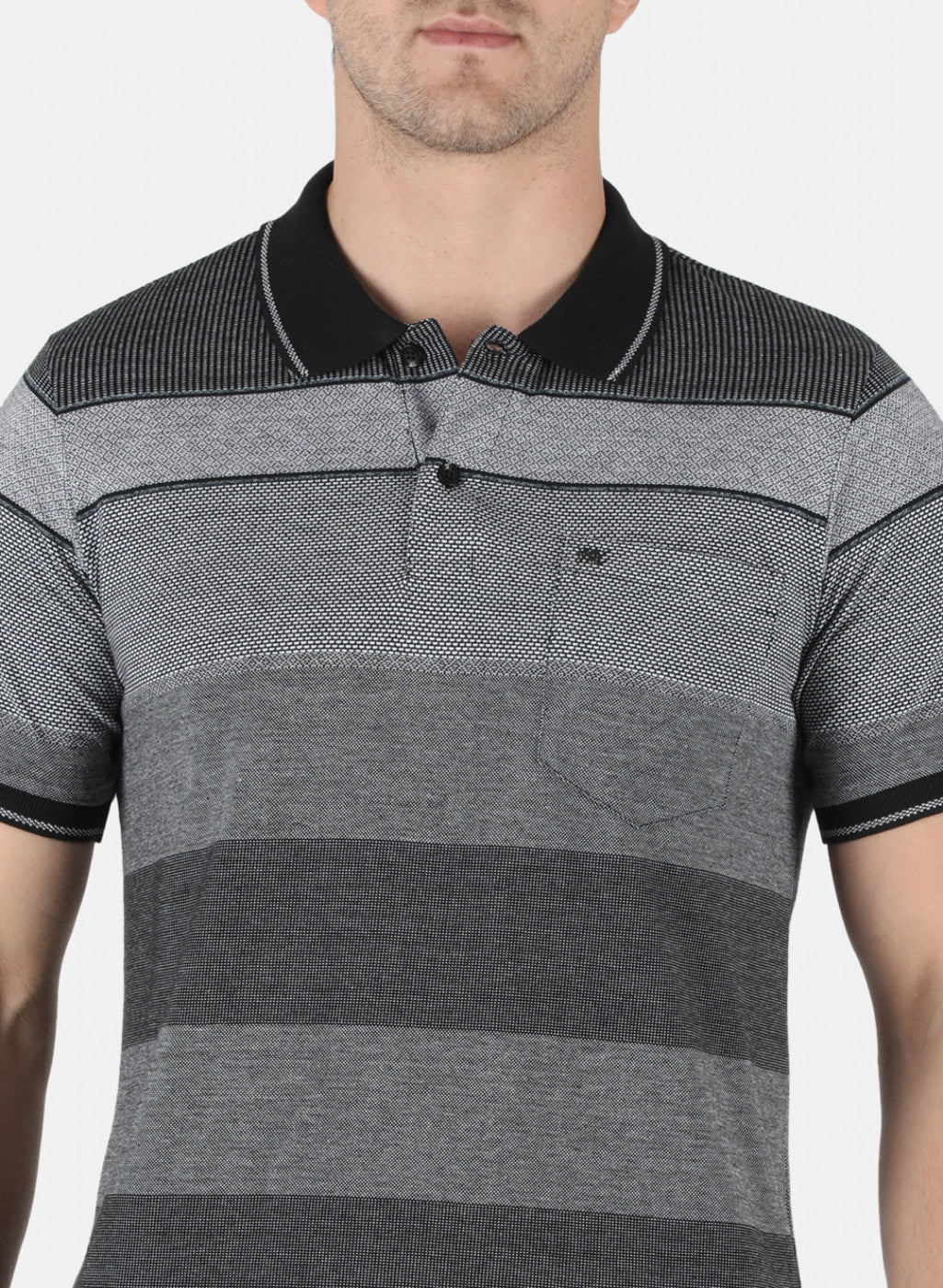 Men Black Stripe T-Shirt