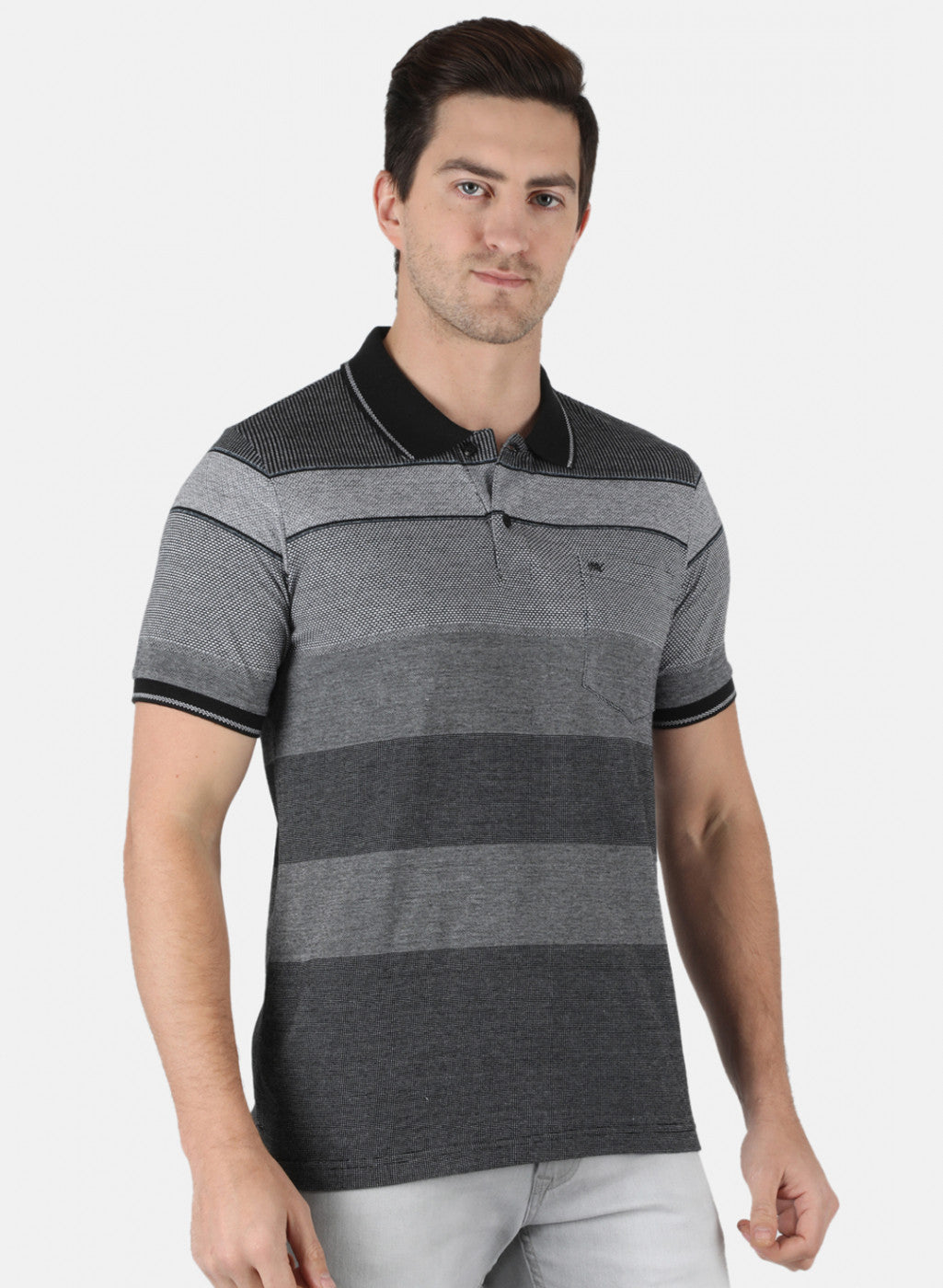 Men Black Stripe T-Shirt