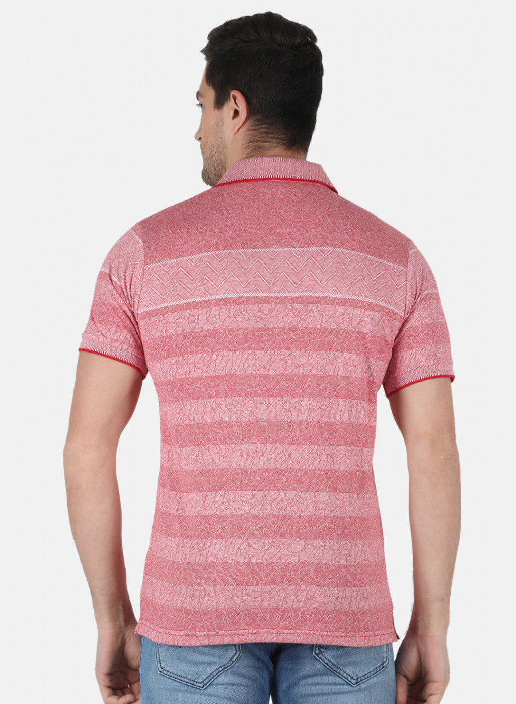 Men Red Stripe T-Shirt