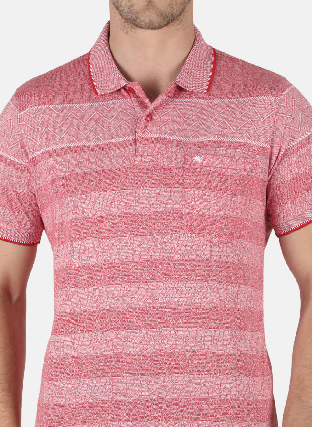 Men Red Stripe T-Shirt