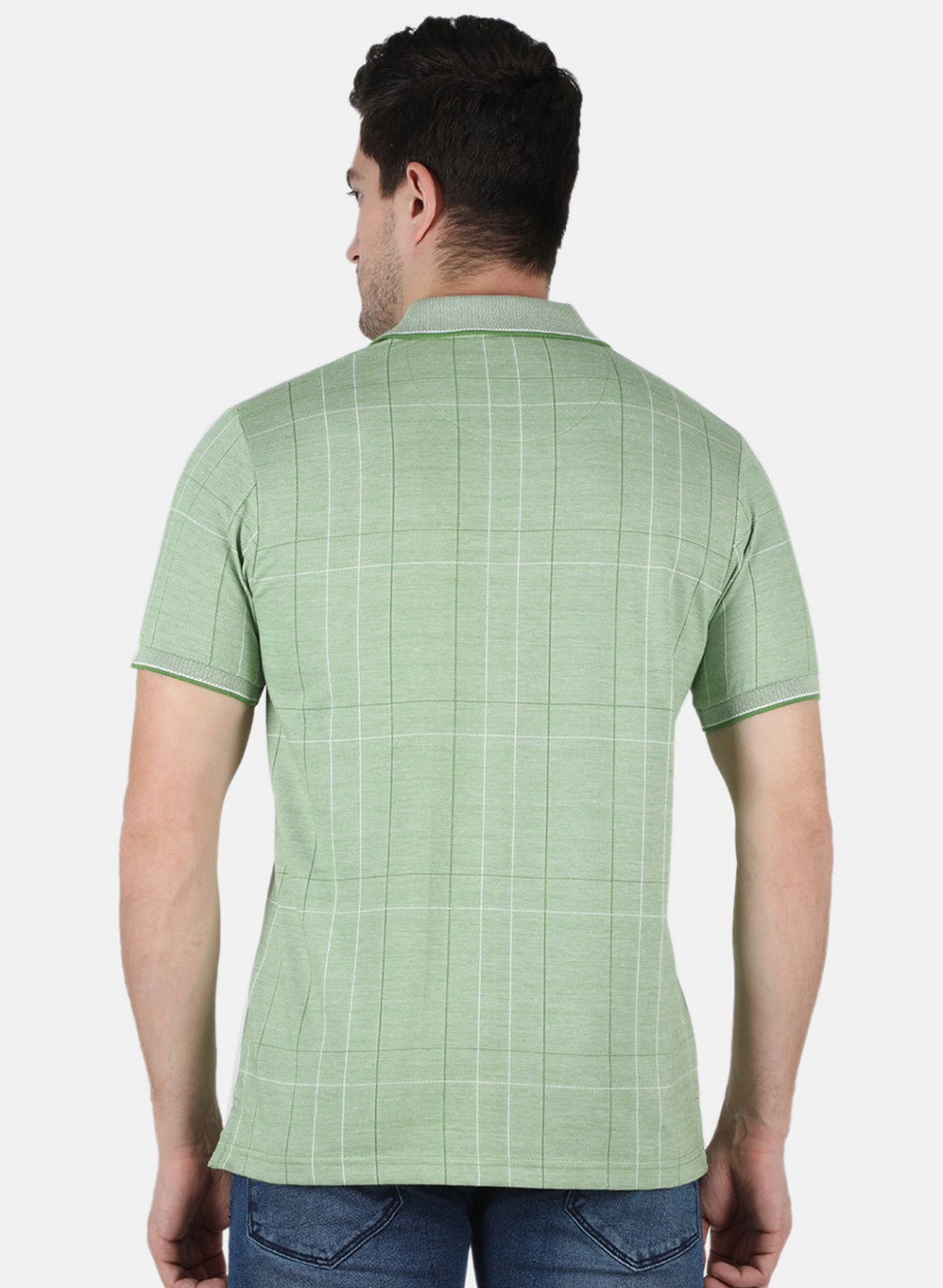 Men Green Stripe T-Shirt