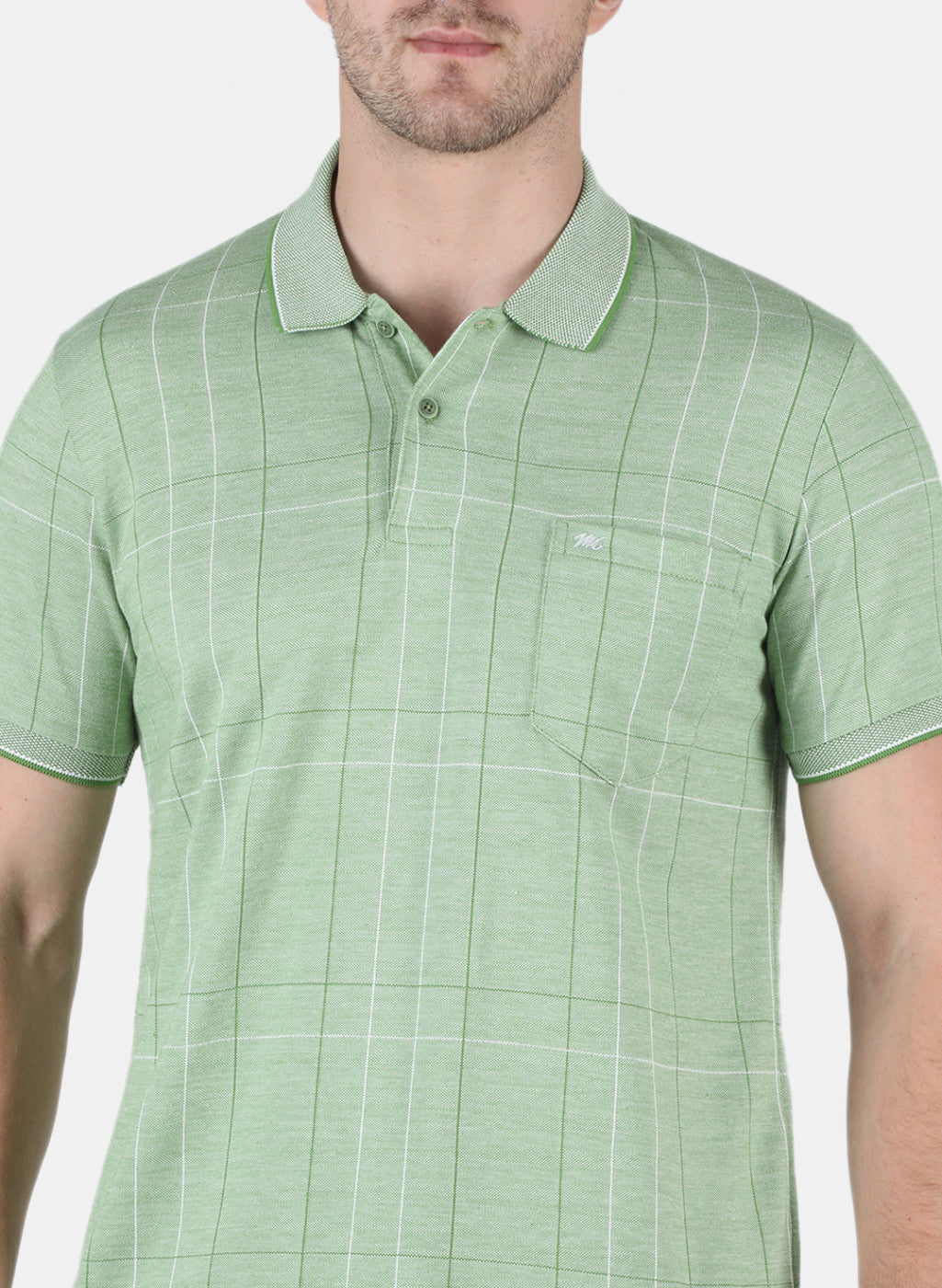 Men Green Stripe T-Shirt