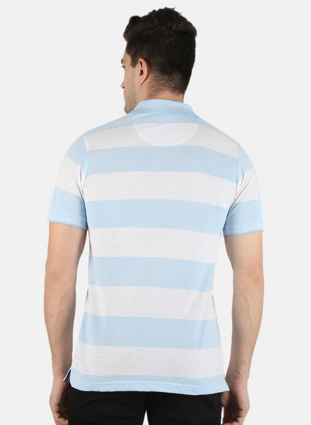 Men Blue Stripe T-Shirt