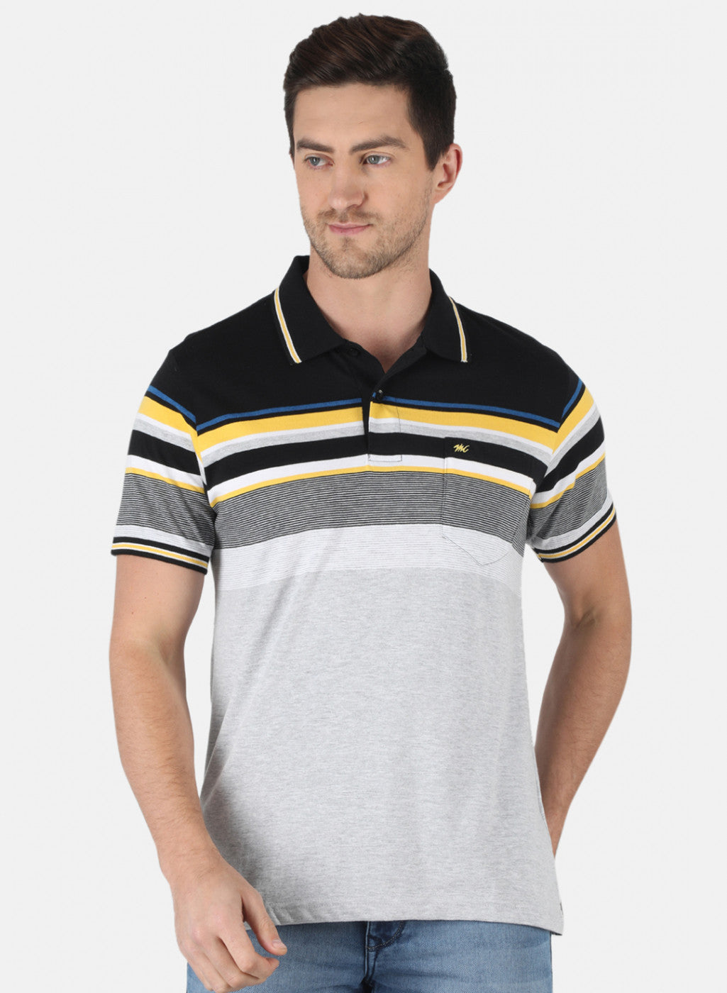 Men Black Stripe T-Shirt