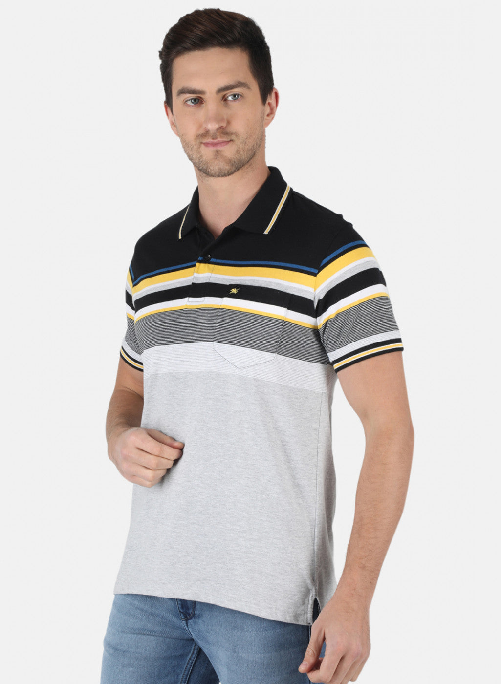 Men Black Stripe T-Shirt