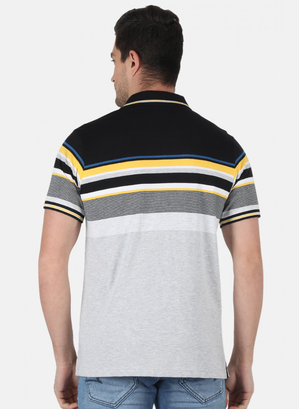 Men Black Stripe T-Shirt