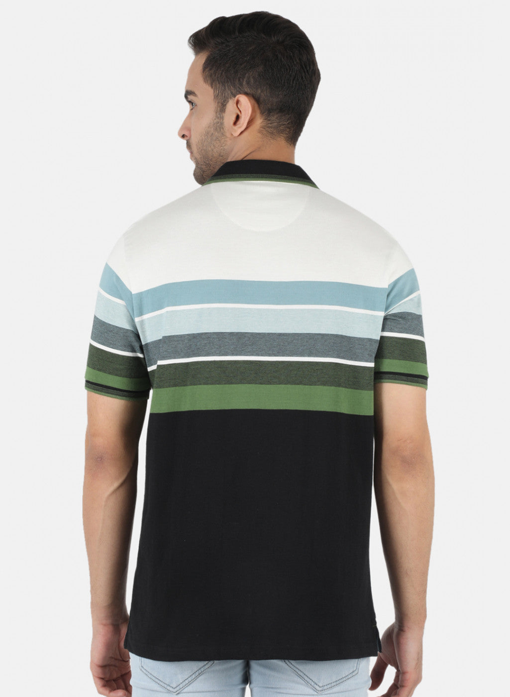 Men Blue Stripe T-Shirt