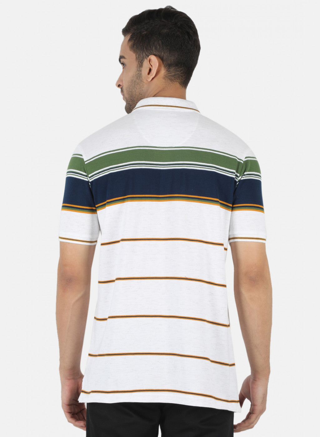 Men Grey Stripe T-Shirt