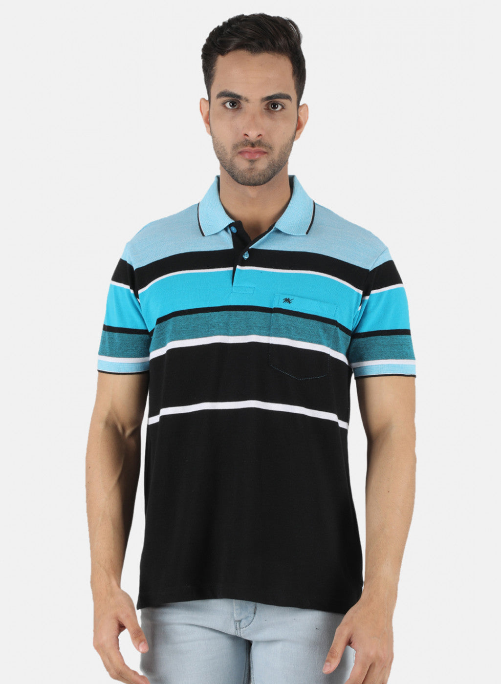 Men Black Stripe T-Shirt