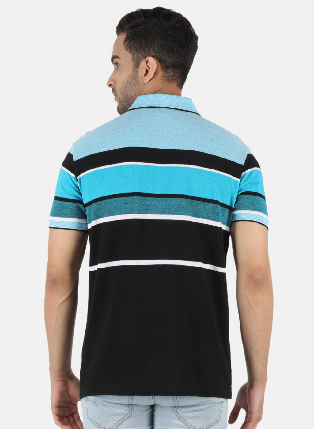 Men Black Stripe T-Shirt