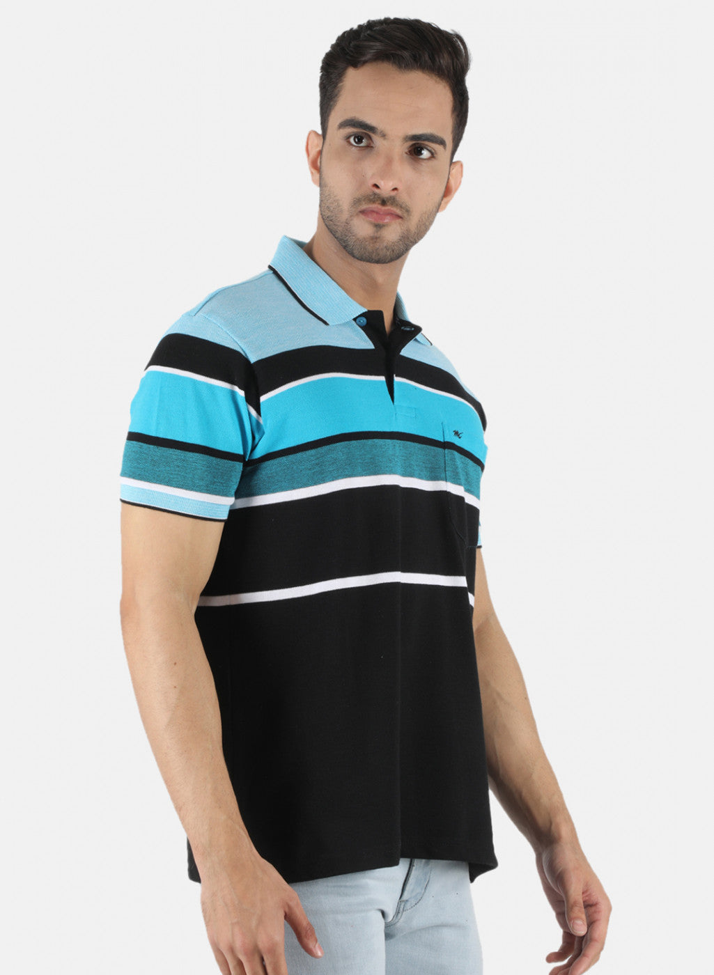 Men Black Stripe T-Shirt