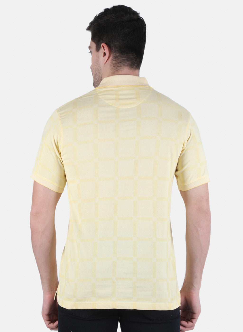 Men Yellow Stripe T-Shirt