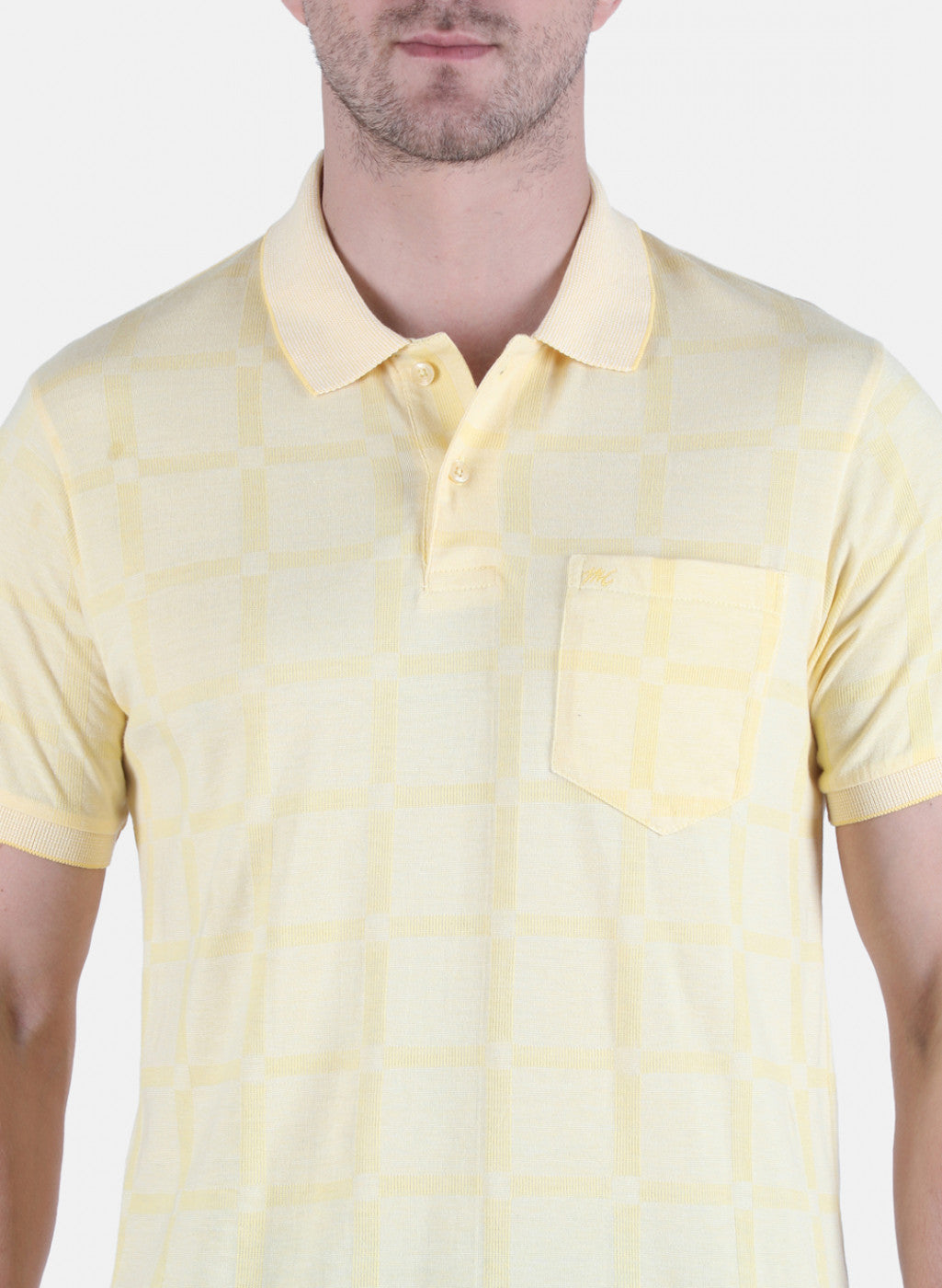 Men Yellow Stripe T-Shirt