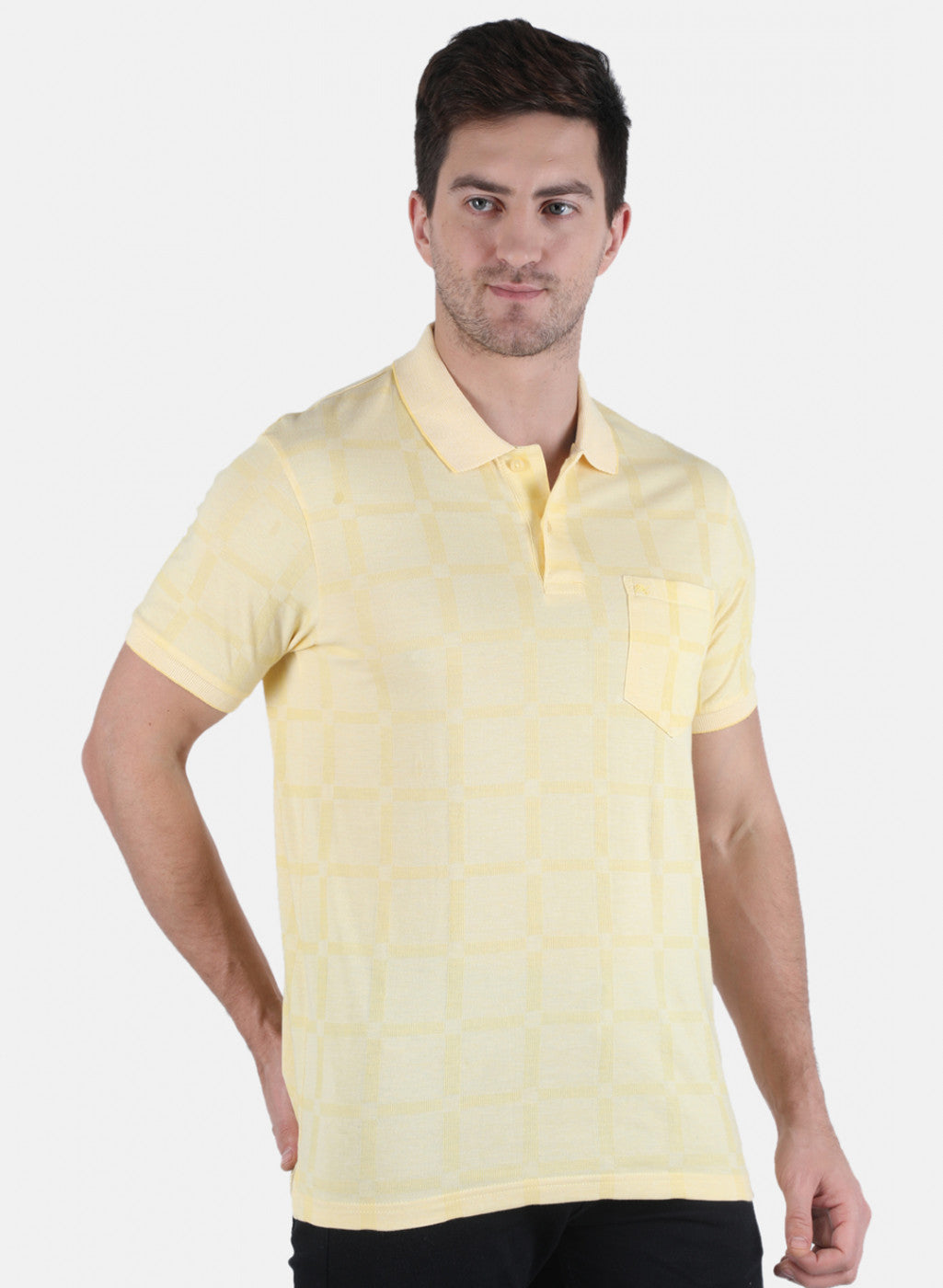 Men Yellow Stripe T-Shirt