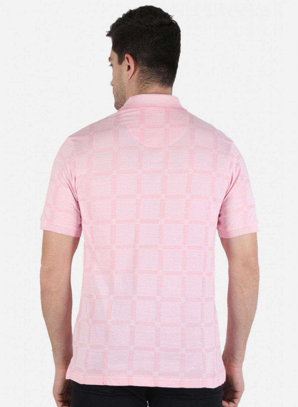 Men Pink Stripe T-Shirt