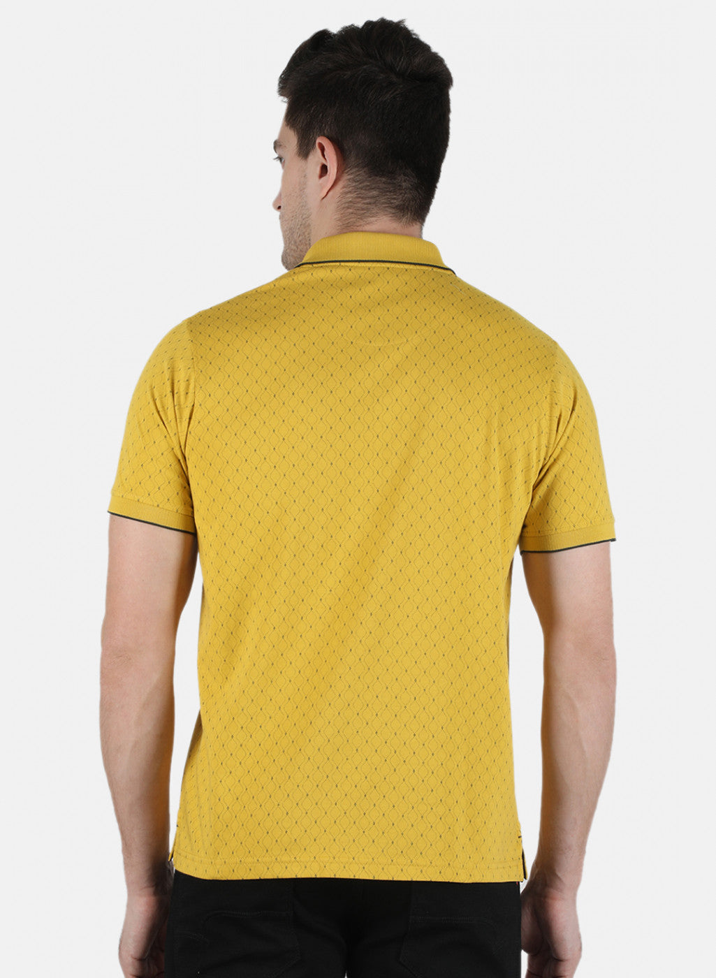 Men Mustard Printed T-Shirt