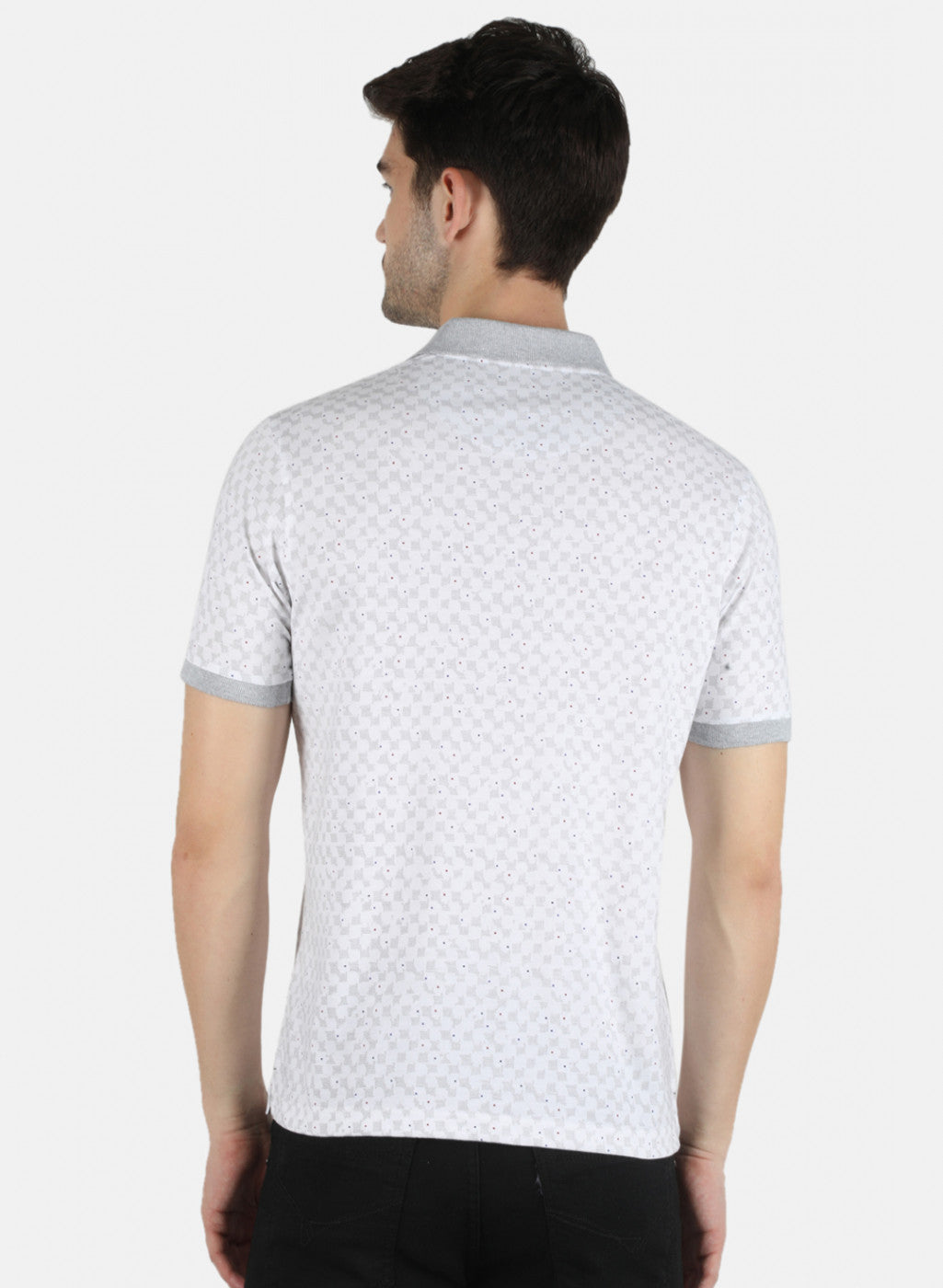 Men White Printed T-Shirt