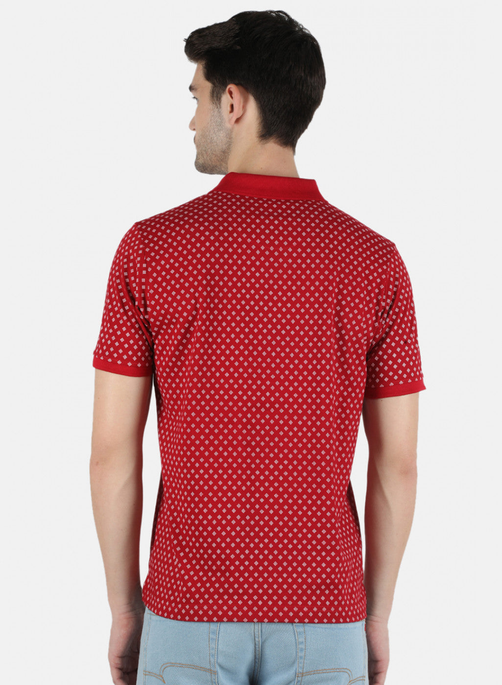 Men Red Printed T-Shirt