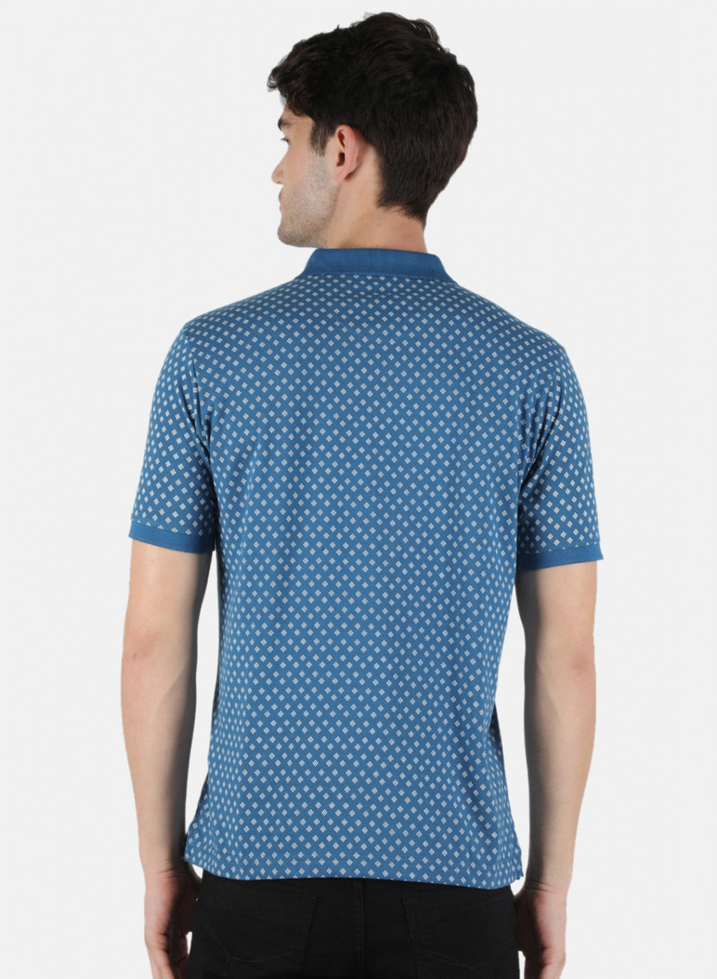 Men Blue Printed T-Shirt