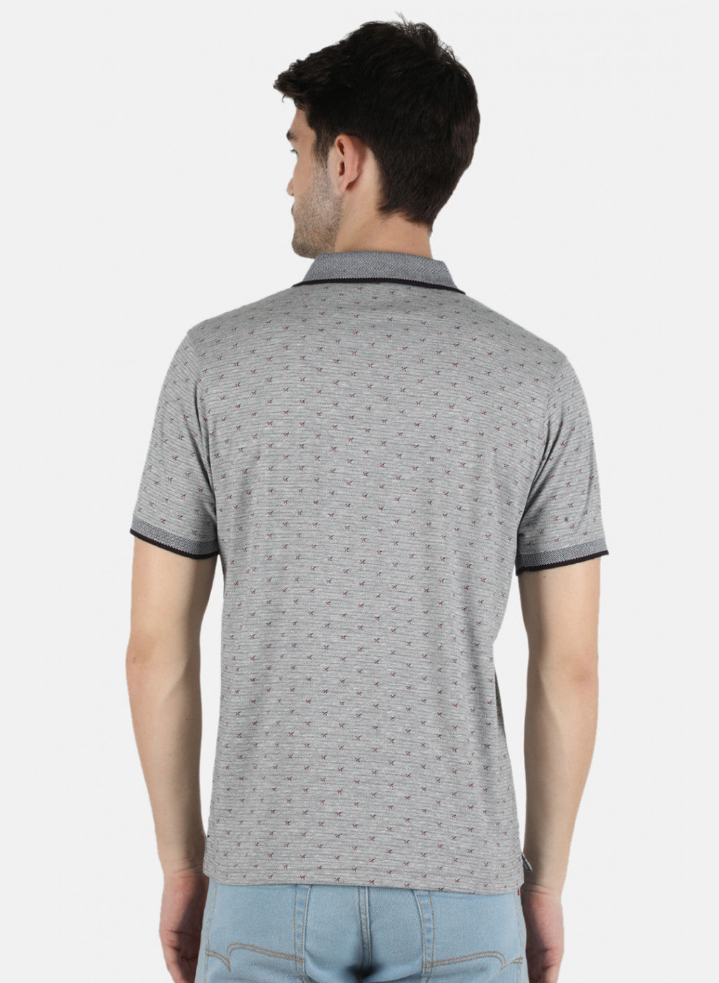 Men Grey Printed T-Shirt