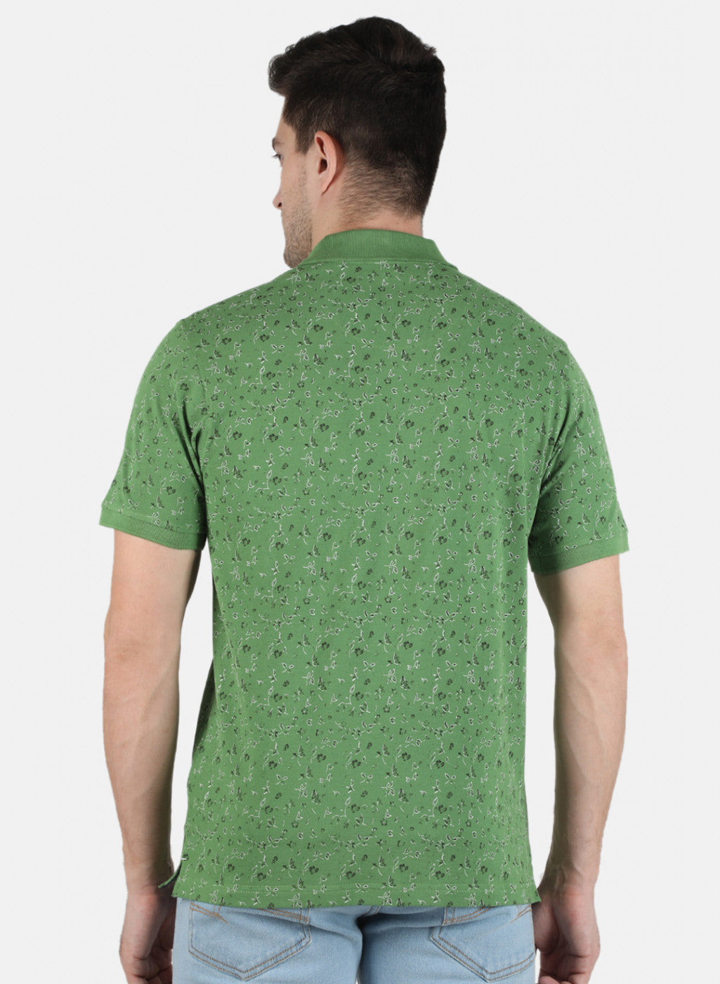 Men Green Printed T-Shirt