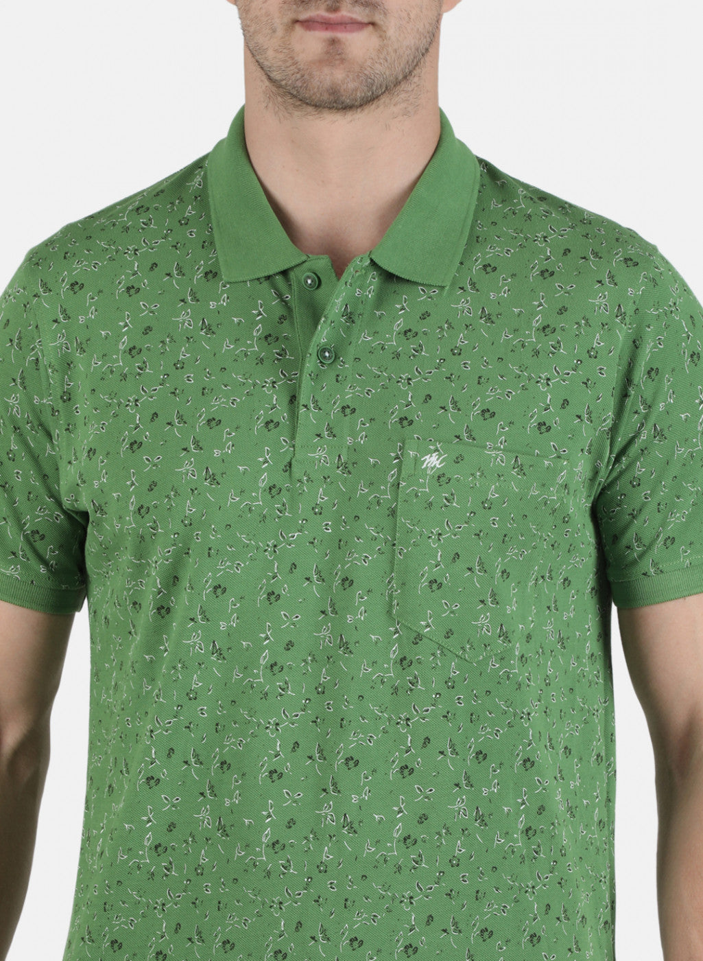 Men Green Printed T-Shirt