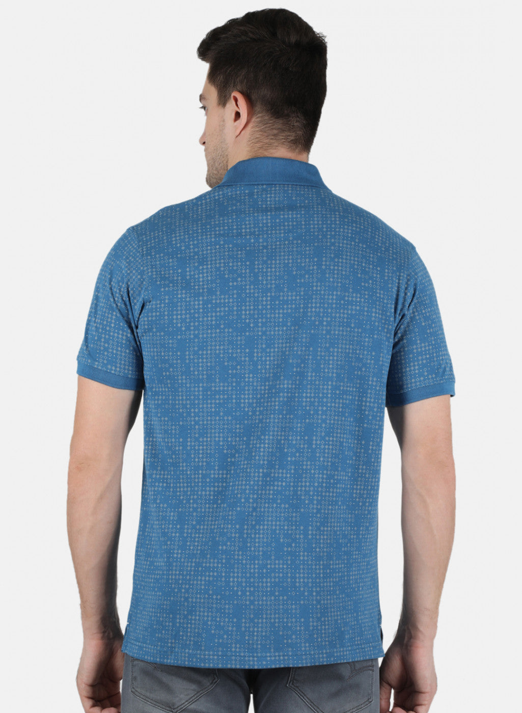 Men NAvy Blue Printed T-Shirt