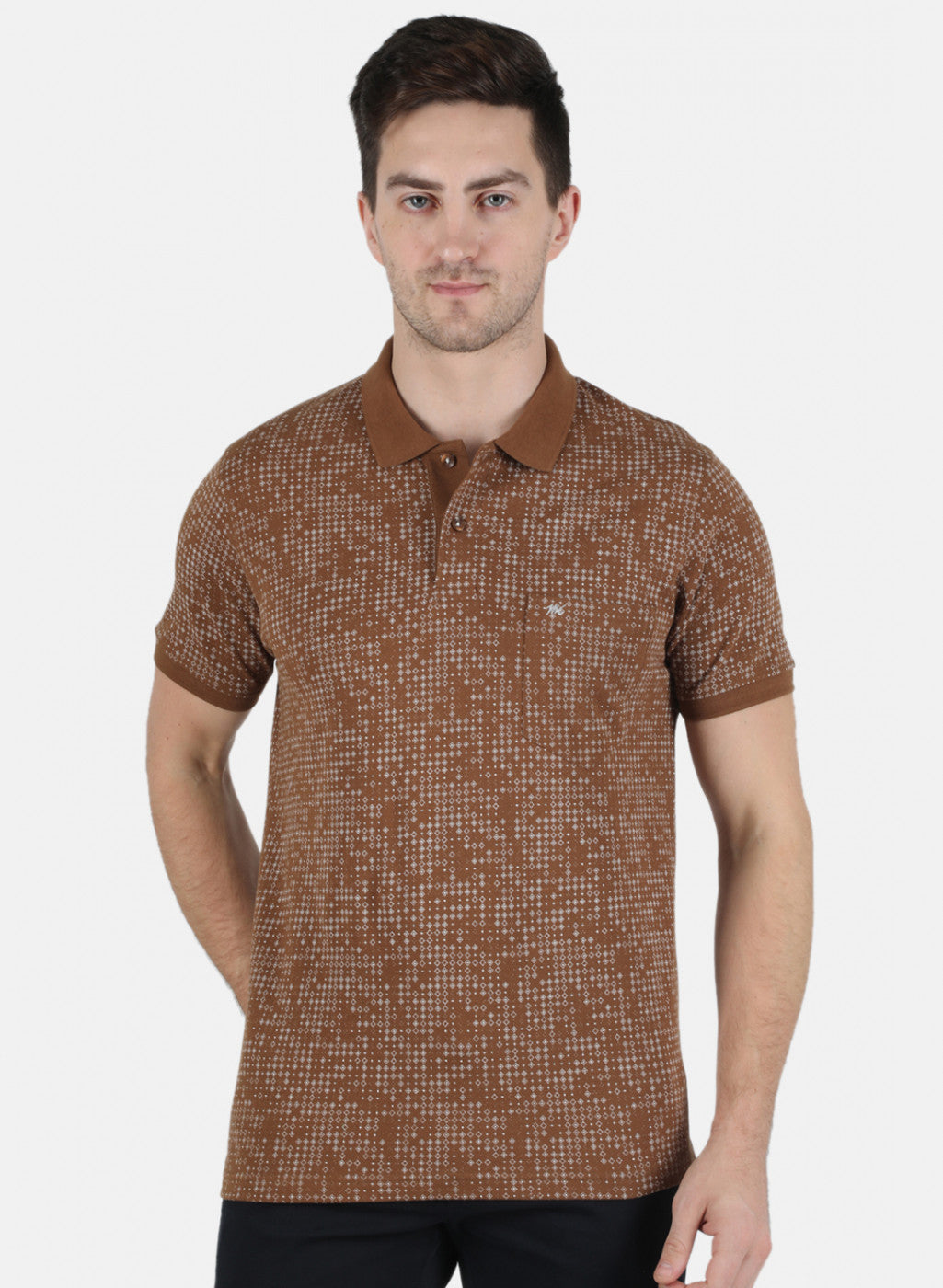 Men Brown Printed T-Shirt