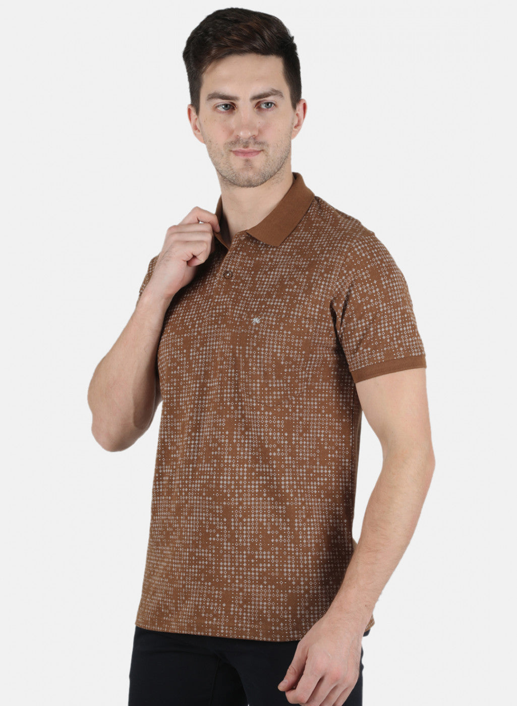 Men Brown Printed T-Shirt