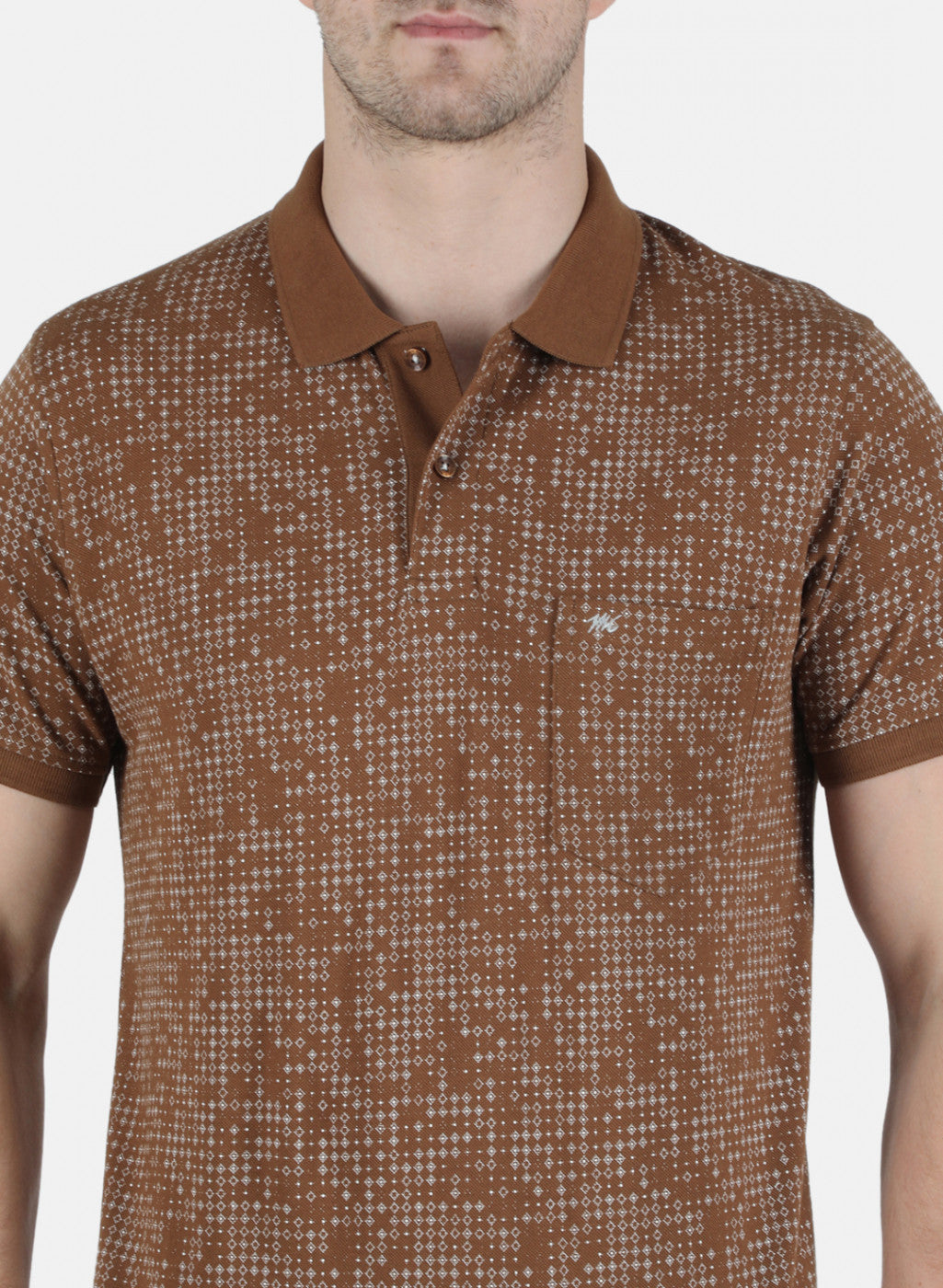 Men Brown Printed T-Shirt