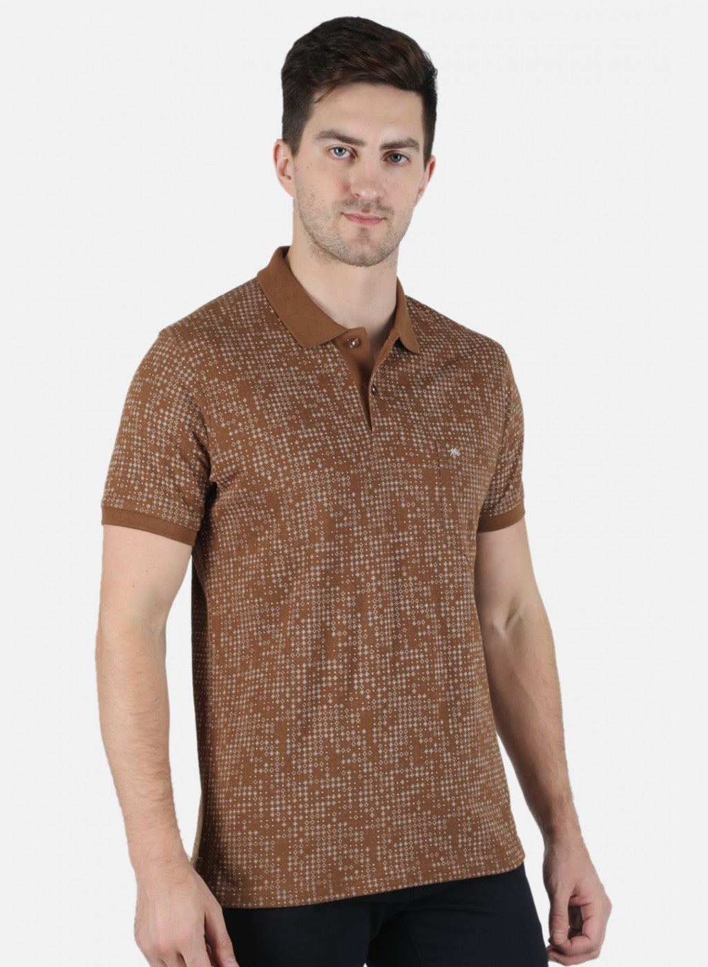 Men Brown Printed T-Shirt