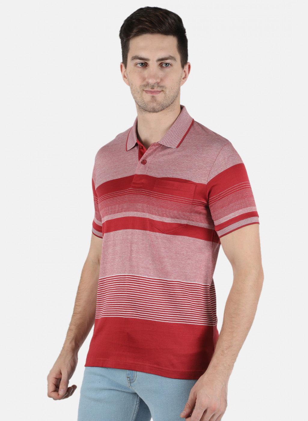 Men Red Stripe T-Shirt