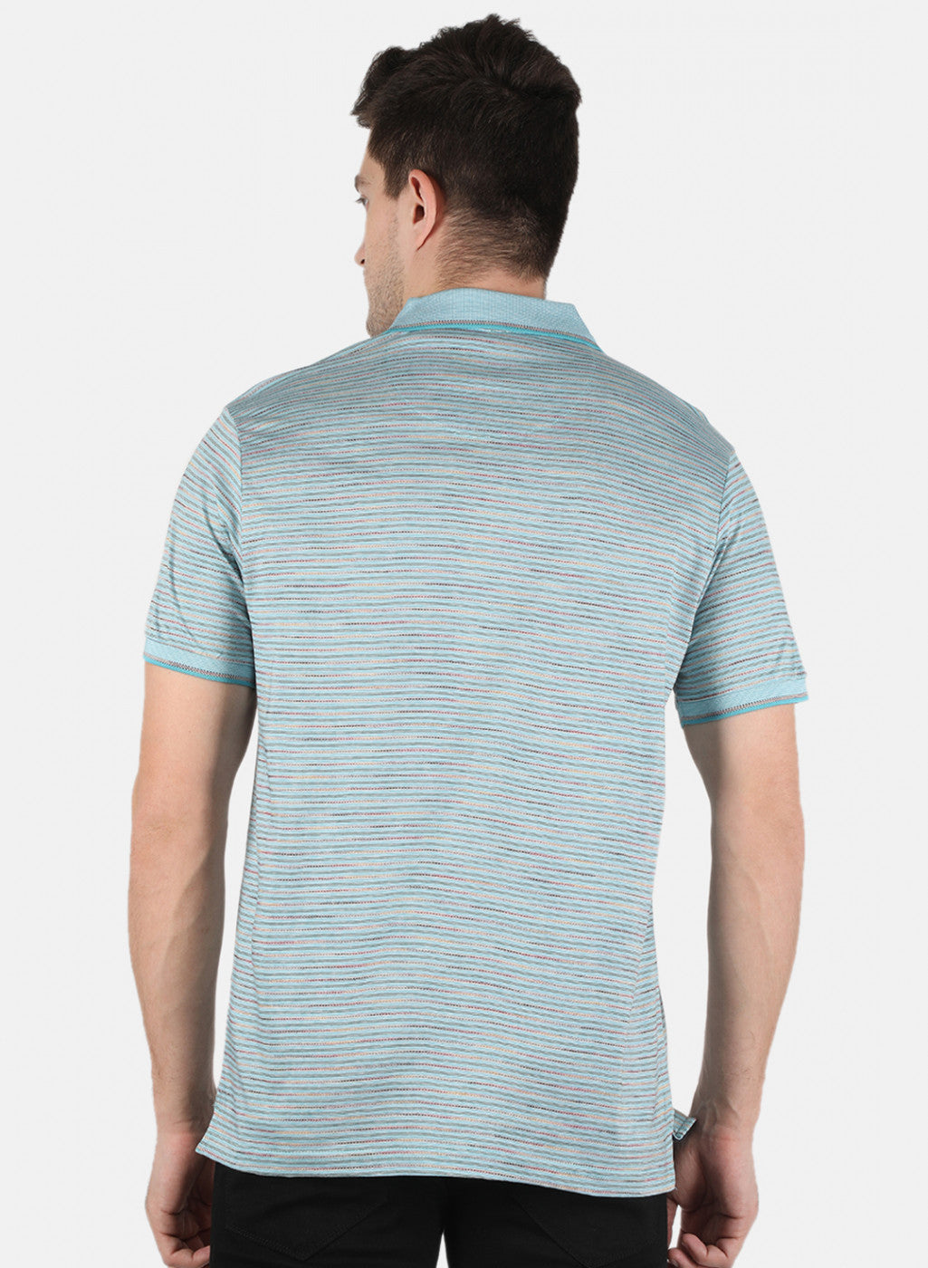 Men Blue Stripe T-Shirt