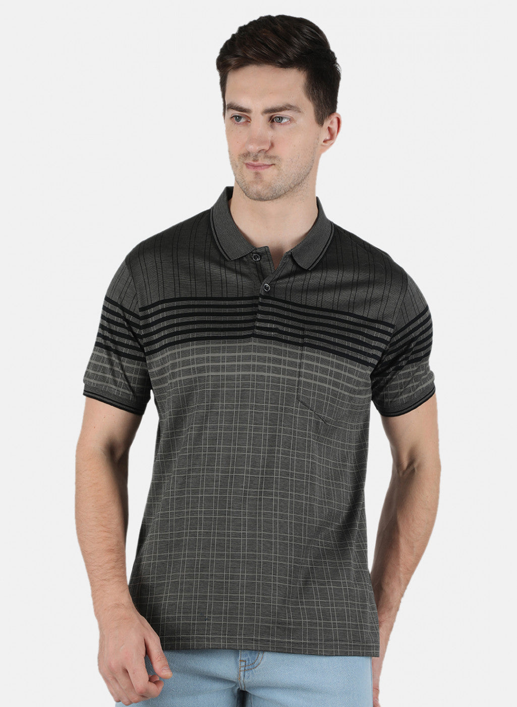 Men Black Stripe T-Shirt