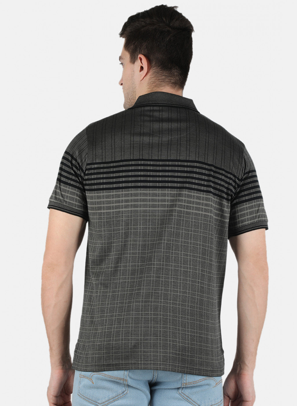 Men Black Stripe T-Shirt