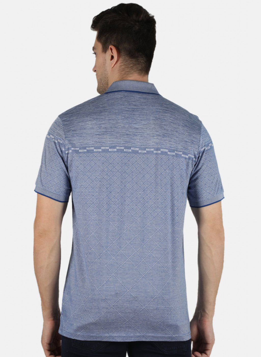 Men Blue Stripe T-Shirt