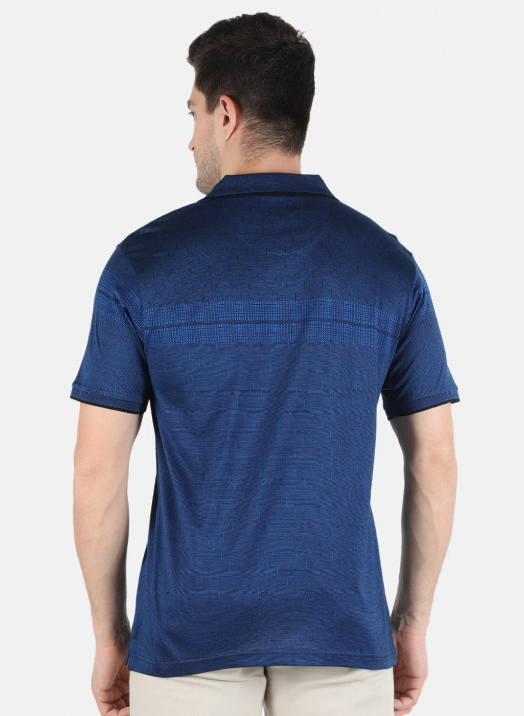 Men Blue Stripe T-Shirt