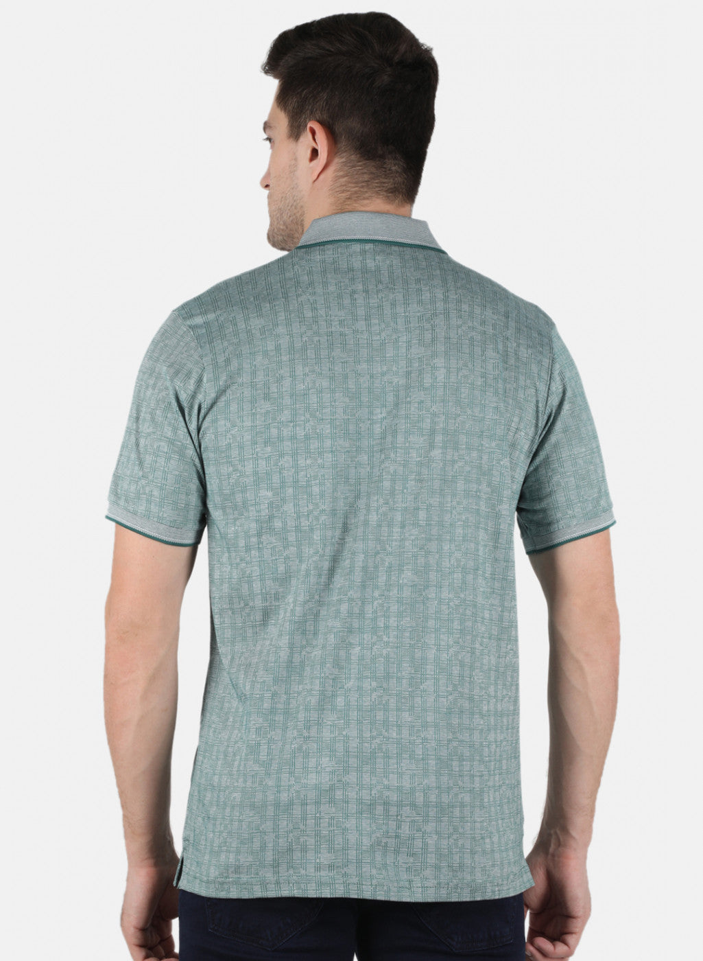 Men Green Stripe T-Shirt