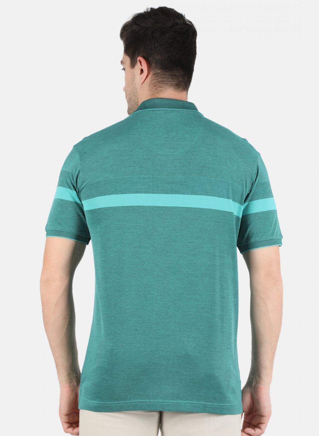 Men Green Stripe T-Shirt